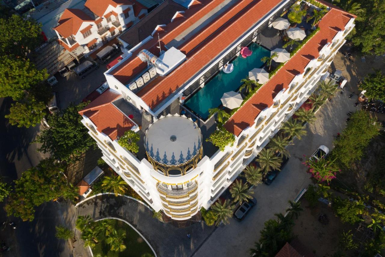 Grand Sunrise Palace Hoi An- A Luxury Indochine Hotel & Spa Exterior foto Aerial view of the hotel
